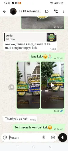 Testimonial Papan Bunga Pernikahan kumpay