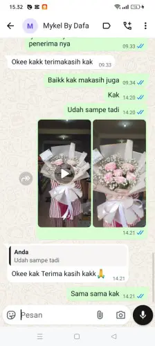 Testimonial Buket Bunga kumpay
