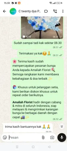 Testimonial Standing Flower kumpay